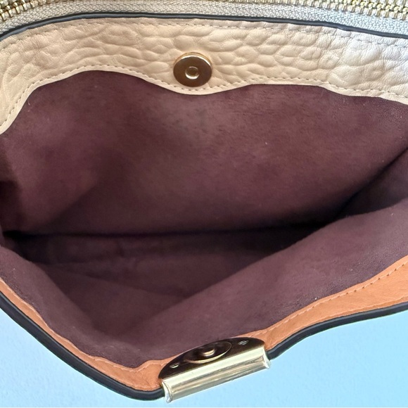 Coach Dreamer Bag Leather Shoulder Suede Casual Chic Colorblock Elegant Tan - Picture 6 of 16